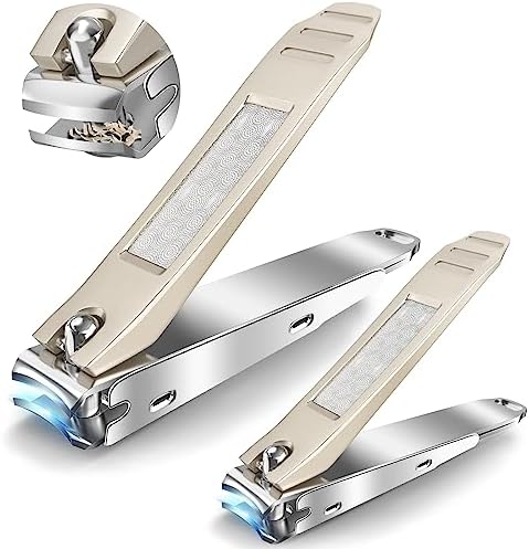 Sharp Stainless Steel Nail Clippers with Easy Grip Handle for Effortless Grooming