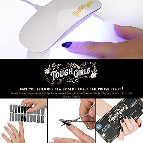Nail polish application with tape for clean edges. - Image 7