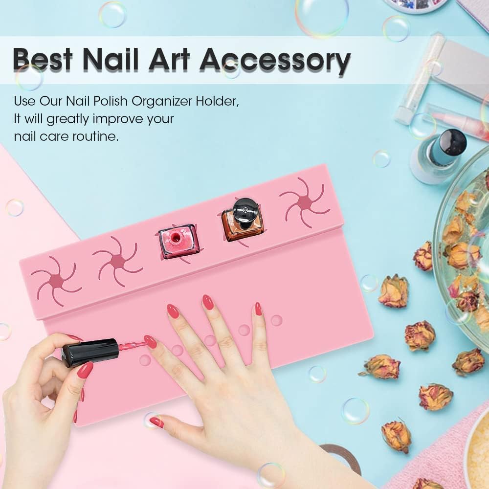 Adjustable Nail Polish Holder Stand for Effortless Application and Secure Grip - Image 6