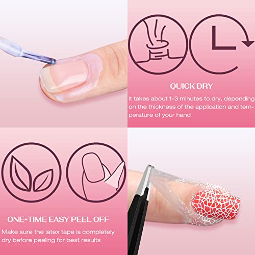 Nail Polish with Tape Technique - Image 4