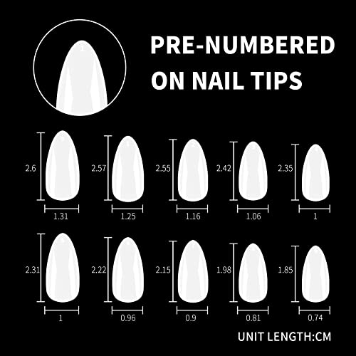 ?Natural Almond Acrylic Nails? - Image 4