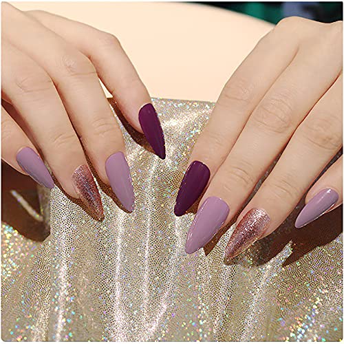 24 Piece Set Natural Almond Shape Acrylic Nail Tips Durable & Easy Apply - Image 7