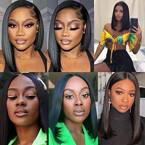 Natural Black Human Hair Wig for Women, 20-Inch Length, Soft and Stylish - Image 6