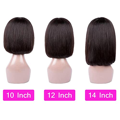 Natural Black Human Hair Wig for Women, 20-Inch Length, Soft and Stylish - Image 8