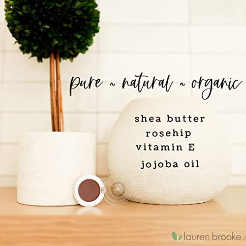 Organic Natural Cream Eyeshadow for Sensitive Skin - 0.2 oz Jar - Image 3