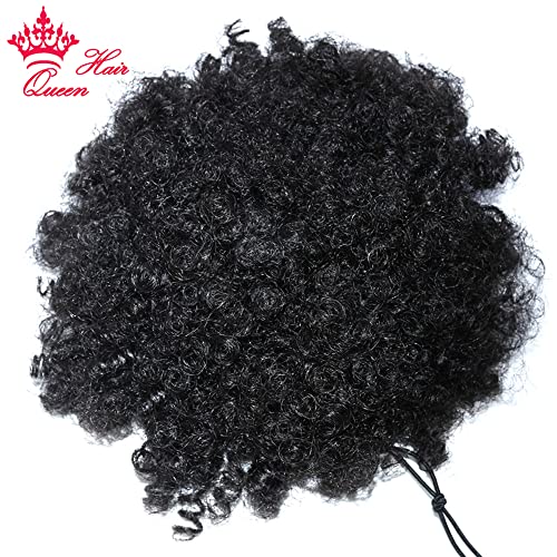 Natural Human Hair Afro Puff Extensions for Women, Soft, Lightweight, 2 Piece Set - Image 3