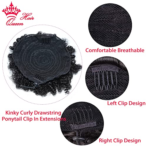 Natural Human Hair Afro Puff Extensions for Women, Soft, Lightweight, 2 Piece Set - Image 5