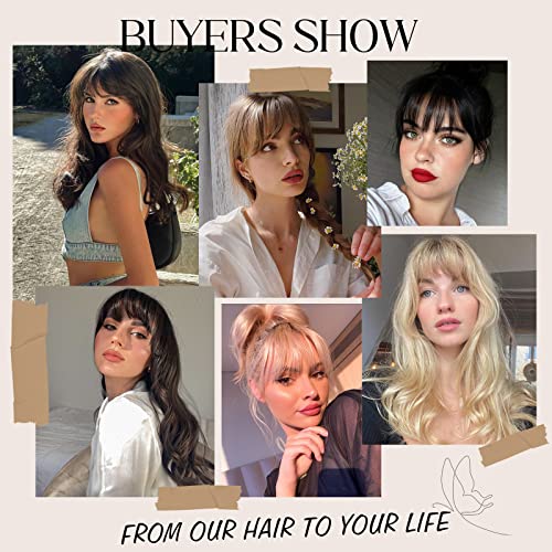 100% Remy Human Hair Clip-In Bangs for Women, Natural & Easy to Style - Image 4