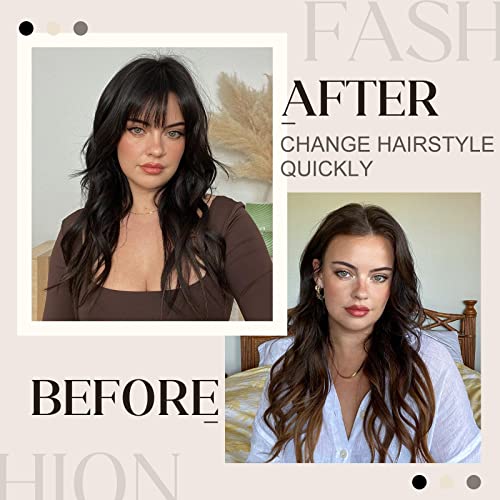 100% Remy Human Hair Clip-In Bangs for Women, Natural & Easy to Style - Image 3