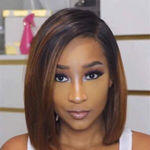 14-Inch Natural Look African American Human Hair Wig for Everyday Wear
