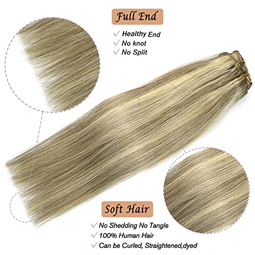 Clip-In Natural Human Hair Extensions for Full Volume and Length - Image 2