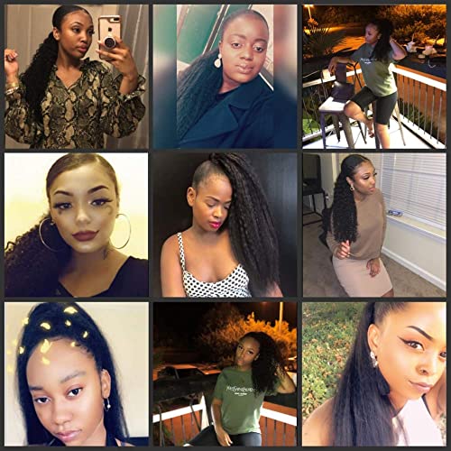 18 Inch Natural Human Hair Drawstring Ponytail for Effortless Styling - Image 9