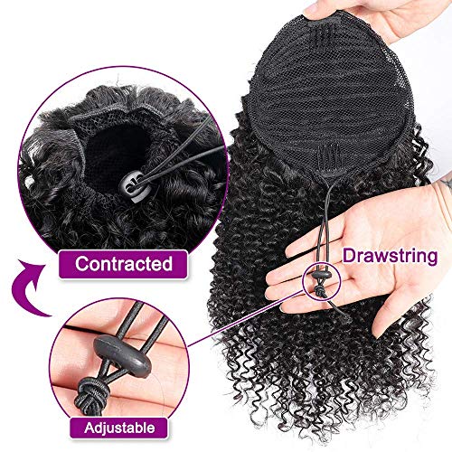 18 Inch Natural Human Hair Drawstring Ponytail for Effortless Styling - Image 5