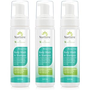 8 oz No-Rinse Shampoo and Body Wash for Convenient Travel Cleaning