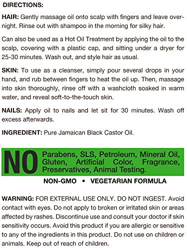 Nourishing Black Castor Oil for Healthy Nails - 4 oz Bottle, New - Image 3