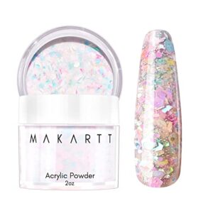 Ombre Glitter Acrylic Nail Set for Stylish Manicures, Medium Length
