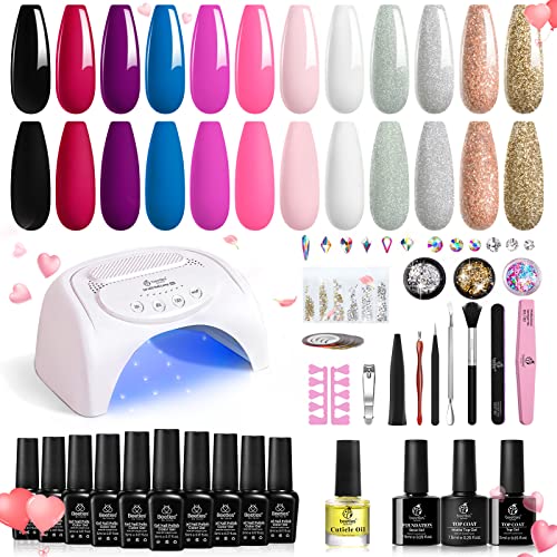 Opi Gel Nail Polish Kit, Base & Top Coat, 3-Piece Set for Lasting Shine