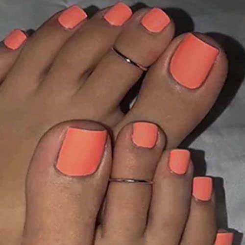 ?Orange Acrylic Nails for Dark Skin?