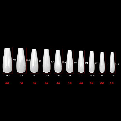 Orange and Grey Acrylic Nail Kit for Chic and Trendy Nail Art, 100pc Set - Image 5