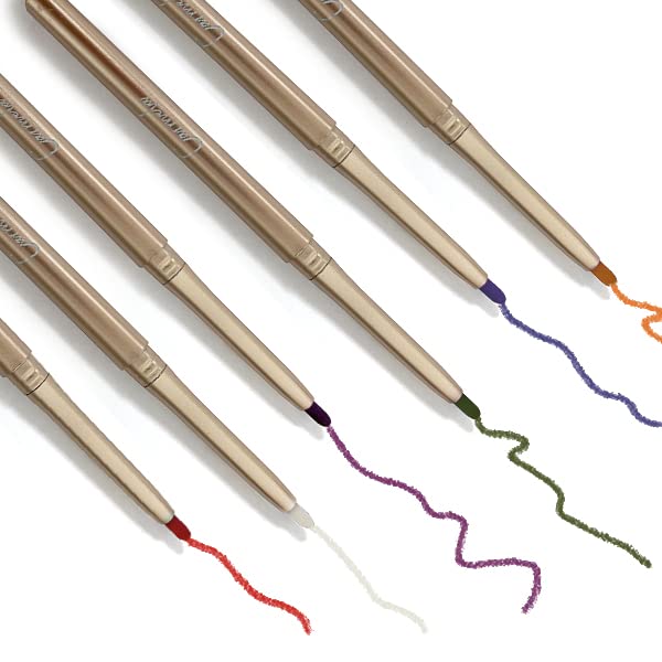 Orange eyeliner pencil for a bold pop of color. - Image 6