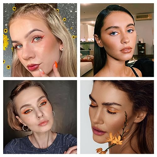 Orange eyeliner pencil for a bold pop of color. - Image 2