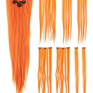 Orange hair spray for Halloween costume.