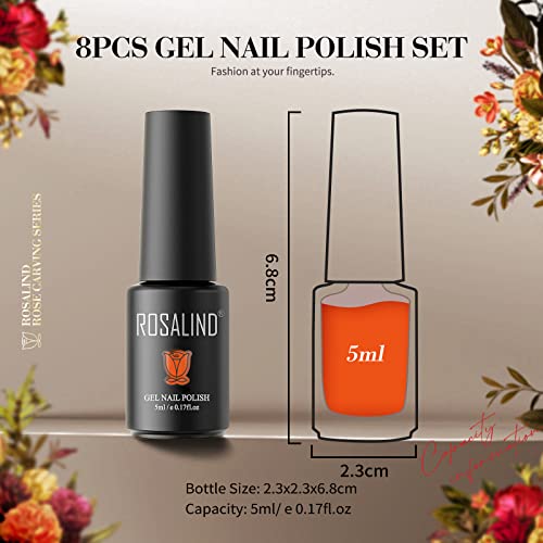 Creative Orange Nail Art Design Set with 10 Nail Stickers and Tools - Image 8