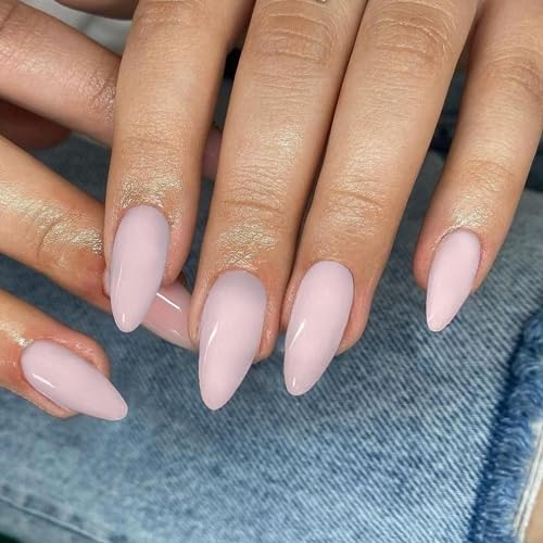 Pink Almond Acrylic Nails