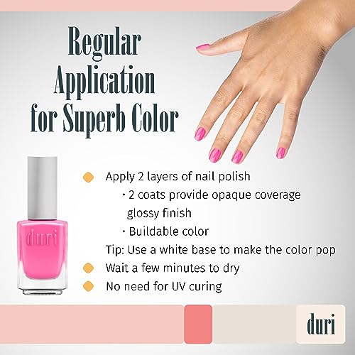 Pink Flamingo 15ml Nail Polish Vibrant Long-Lasting Color for Stunning Nails - Image 3