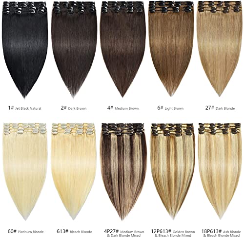 Premium Quality 22-inch Human Hair Clip-In Extensions for Instant Volume - Image 7