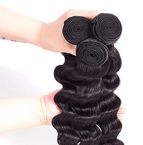 Premium Virgin Human Hair Extensions Bundles 10A Grade, 3-Piece Set, Natural Black - Image 4