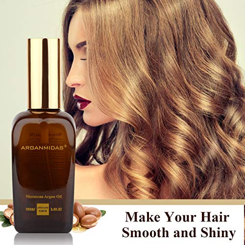 Pure Argan Oil for Hair and Skin - 4 oz Bottle, Nourishing Hydrating Formula - Image 3