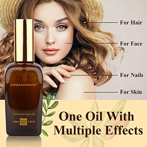 Pure Argan Oil for Hair and Skin - 4 oz Bottle, Nourishing Hydrating Formula - Image 2