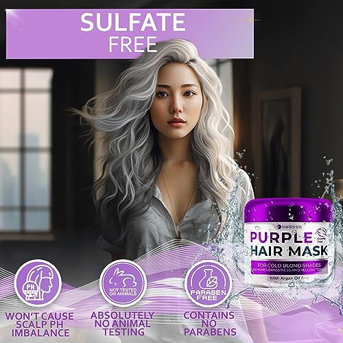 Purple Hair Mask 8 oz for Color-Treated Hair - Image 5