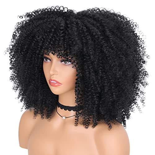 16-Inch Afro Wig for Women Natural Look, Comfortable Fit, 100% Human Hair - Image 5
