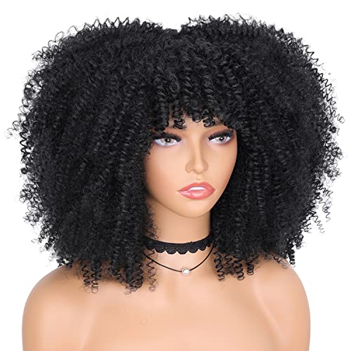 16-Inch Afro Wig for Women Natural Look, Comfortable Fit, 100% Human Hair - Image 4