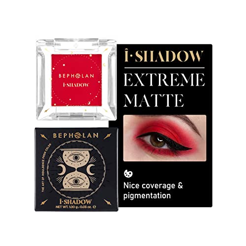 Vivid Red Eyeshadow for Blue Eyes 4g Long-Lasting Professional Makeup - Image 6