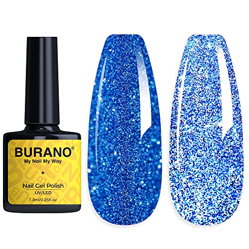 SparkleShine Reflective Blue Gel Nail Polish 15ml High Gloss Long-Lasting Finish - Image 5
