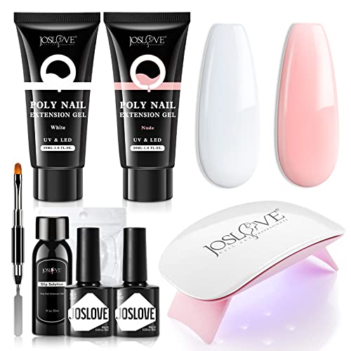 Professional Rio UV Gel Nail Extension Kit 36 Piece Set with Accessories