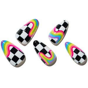 Riverdale Inspired Acrylic Nail Art Design Set 12 Piece Collection for Creative Enthusiasts