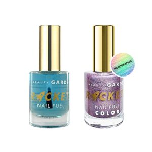 Rocketman Themed Nail Polish Set 5 Vibrant Colors for Creative Nail Art