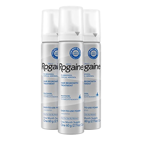 Rogaine 5% Minoxidil Hair Regrowth Foam 60mL for Men and Women - Image 3