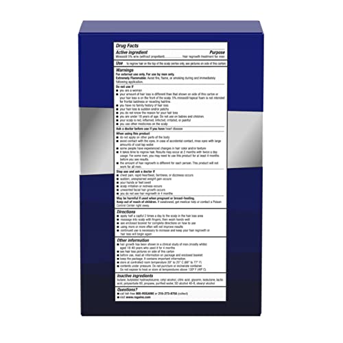 Rogaine 5% Minoxidil Hair Regrowth Foam 60mL for Men and Women - Image 7