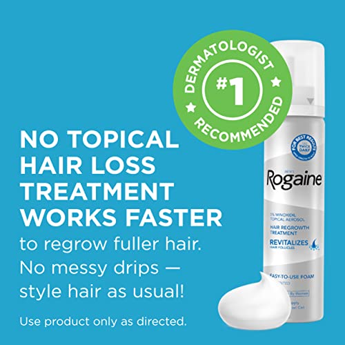 Rogaine 5% Minoxidil Hair Regrowth Foam 60mL for Men and Women - Image 5