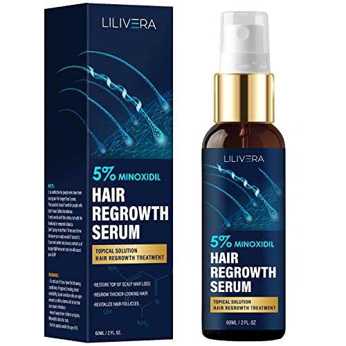 Rogaine 5% Minoxidil Hair Regrowth Spray for Thinning Hair 60mL Size