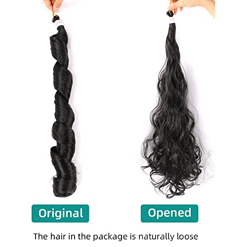 Romance Curl 18 Inch Human Hair Braiding Extensions Soft and Lightweight - Image 9