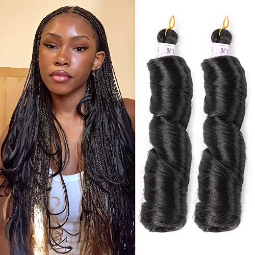 Romance Curl 18 Inch Human Hair Braiding Extensions Soft and Lightweight