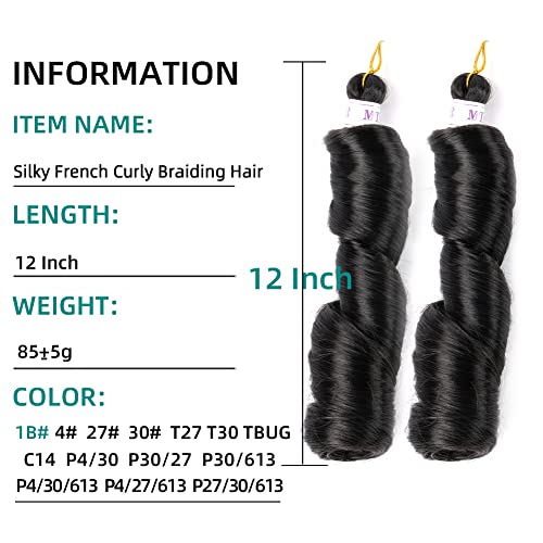 Romance Curl 18 Inch Human Hair Braiding Extensions Soft and Lightweight - Image 2