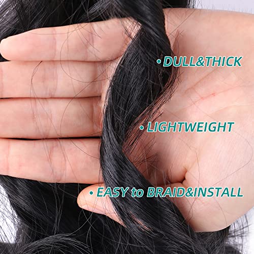 Romance Curl 18 Inch Human Hair Braiding Extensions Soft and Lightweight - Image 4