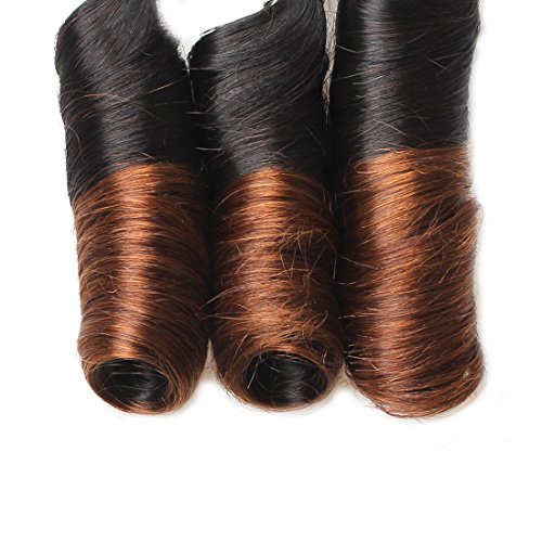 14 Inch 100% Remy Human Hair Weave, Romance Curl, Natural Black - Image 4